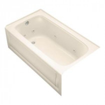 Bancroft 5 ft. Whirlpool Tub with Left-Hand Drain in Almond