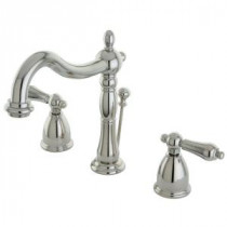 Victorian 8 in. Widespread 2-Handle Bathroom Faucet in Polished Nickel