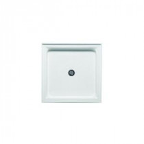Standard 34 in. x 34 in. Single Threshold Shower Base in Biscuit