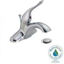 Commercial 4 in. Single-Handle Low-Arc Bathroom Faucet in Chrome