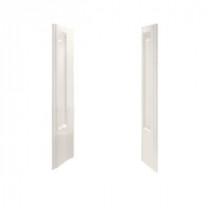 Advantage 40-5/8 in. x 39-3/8 in. x 65-1/4 in. 2-piece Direct-to-Stud Shower End Wall Set in Biscuit