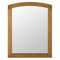 Avondale 30-3/4 in. x 24-1/4 in. Wall Mirror in Weathered Pine