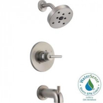 Trinsic 1-Handle 1-Spray Tub and Shower Faucet Trim Kit in Stainless (Valve Not Included)
