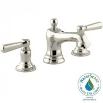 Bancroft 8 in. Widespread 2-Handle Low-Arc Bathroom Faucet in Vibrant Polished Nickel