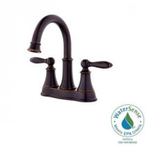 Courant 4 in. Centerset 2-Handle High-Arc Bathroom Faucet in Tuscan Bronze