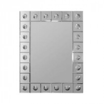 22 in. x 28 in. Beveled Orb Rectangle Mirror