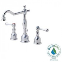Opulence 8 in. Widespread 2-Handle High-Arc Bathroom Faucet in Chrome (DISCONTINUED)