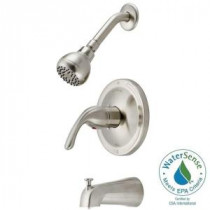 Builders Single-Handle Tub and Shower Faucet in Brushed Nickel