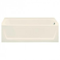 Ensemble 5 ft. Right Drain Bathtub in Biscuit