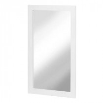 Kole 34 in. x 19-3/4 in. Framed Wall Mirror in White