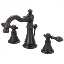 8 in. Widespread 2-Handle High-Arc Bathroom Faucet in Oil Rubbed Bronze