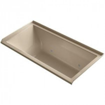 Underscore 5 ft. Whirlpool Tub with Right Drain in Mexican Sand
