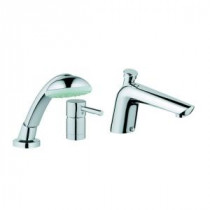 Essence Single-Handle Non-Deckplate Mount Roman Tub Faucet with Hand Shower in StarLight Chrome