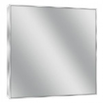 30 in. W x 36 in. H Spectrum Metal Single Framed Mirror in Bright Chrome