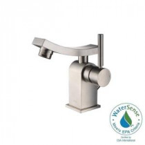 Unicus Single Hole Single-Handle Bathroom Faucet in Brushed Nickel