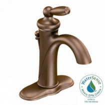 Brantford Single Hole Single Handle Low-Arc Bathroom Faucet in Oil-Rubbed Bronze