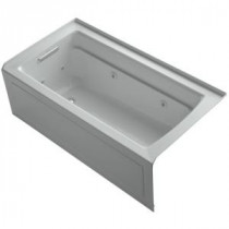 Archer 5 ft. Whirlpool Tub in Ice Grey