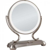 16 in. L x 12.75 in. W Surround Light Vanity Mirror in Polished Nickel