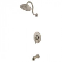 Hanover Single-Handle 1-Spray Tub and Shower Faucet in Brushed Nickel