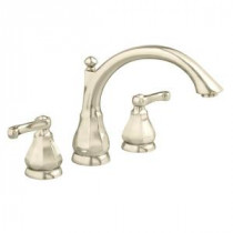 Dazzle 2-Handle Deck-Mount Roman Tub Faucet Trim Kit Only in Satin Nickel (Valve Sold Separately)