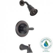Lahara 1-Handle 1-Spray Tub and Shower Faucet Trim Kit in Venetian Bronze Featuring H2Okinetic (Valve Not Included)