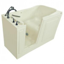 Exclusive Series 60 in. x 30 in. Walk-In Soaking Tub with Quick Drain in Linen
