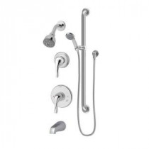 Origins Single-Handle 1-Spray Tub and Shower Faucet with Stops in Chrome