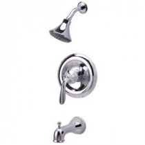 1-Handle Tub and 1-Spray Shower Faucet in Chrome