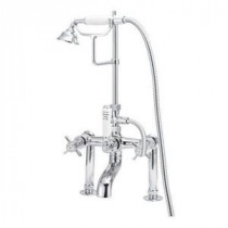 RM20 2-Handle Claw Foot Tub Faucet with Handshower in Oil Rubbed Bronze