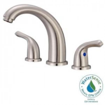 Melrose 8 in. Widespread 2-Handle Mid-Arc Bathroom Faucet in Brushed Nickel (DISCONTINUED)