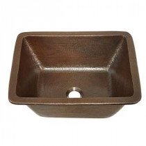 Hawking Dual Mount Handmade Pure Solid Copper Bathroom Sink in Aged Copper