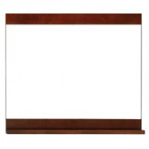 Vero 26 in. L x 30 in. W Wall Mounted Mirror in Chocolate