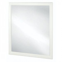 Emberson 34 in. L x 30 in. W Framed Vanity Wall Mirror in White