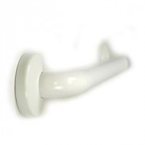 Premium Series 24 in. x 1.25 in. Pure Elegance Grab Bar in White Nylon Finish (27 in. Overall Length)