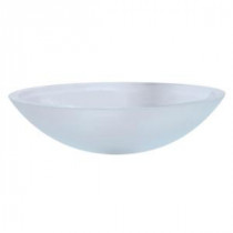 Translucence Vessel Sink in Frosted Glass Crystal