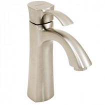 Tiber Single Hole 1-Handle Bathroom Faucet in Brushed Nickel
