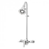 Anystream Vintage 3-Spray Wall Bar Shower Kit in Polished Chrome