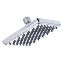 Square Sunflower 1-Spray 6 in. Fixed Shower Head in Chrome