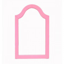 31.9 in. x 16.1 in. Kid’s Framed Wall Mirror in Pink