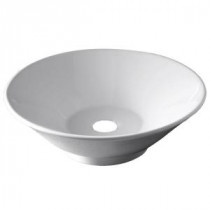Celerity Vitreous China Vessel Sink in White
