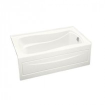 Mariposa 5 ft. Right-Hand Drain Bathtub with Integral Apron Acrylic in White