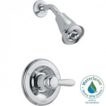 Lahara 1-Handle 1-Spray H2Okinetic Shower Only Faucet Trim Kit in Chrome (Valve Not Included)