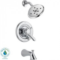 Lahara 1-Handle H2Okinetic Tub and Shower Faucet Trim Kit in Chrome (Valve Not Included)