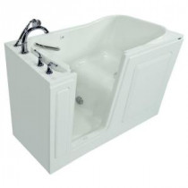 Exclusive Series 60 in. x 30 in. Walk-In Soaking Tub with Quick Drain in White