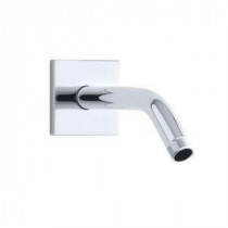 Loure 7.5 in. Shower Arm and Flange in Polished Chrome