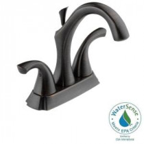 Addison 4 in. Centerset 2-Handle High-Arc Bathroom Faucet in Venetian Bronze with Metal Pop-Up