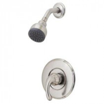Treviso Single-Handle Shower Faucet Trim Kit in Brushed Nickel (Valve Not Included)