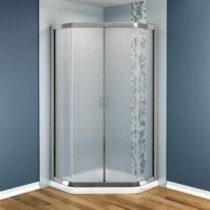 Intuition 36 in. x 36 in. x 73 in. Shower Stall in White