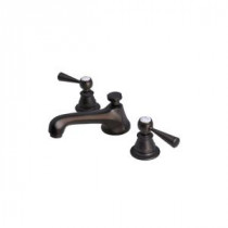 8 in. Widespread 2-Handle Century Classic Bathroom Faucet in Oil Rubbed Bronze with Pop-Up Drain