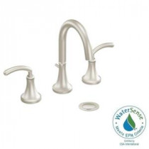Icon 8 in. Widespread 2-Handle High-Arc Bathroom Faucet Trim Kit in Brushed Nickel (Valve Sold Separately)